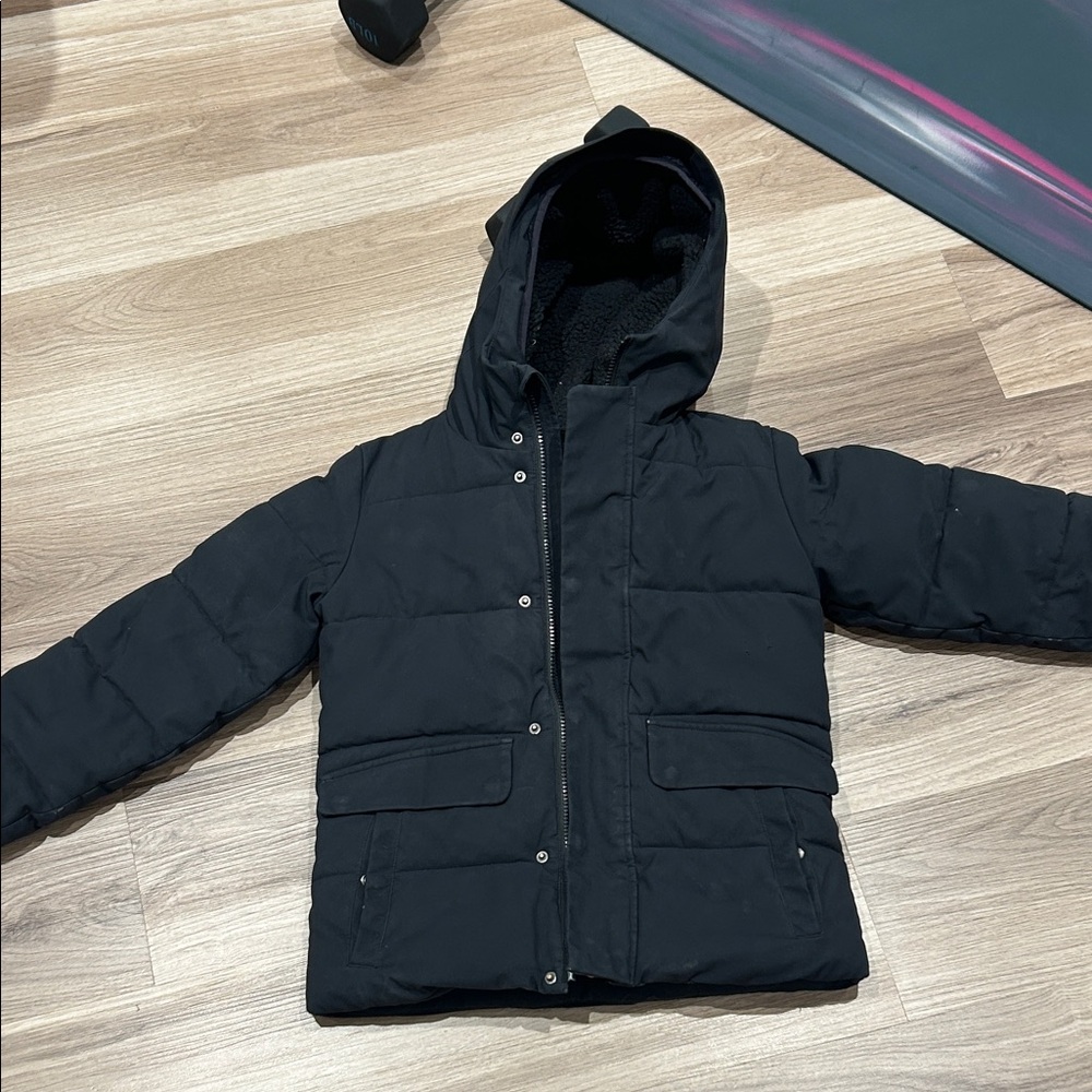 SAVE THE DUCK Kids Black Puffer Jacket